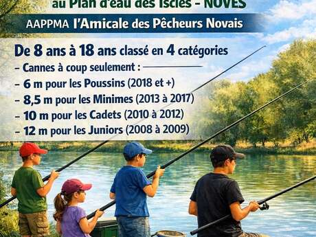 Manche qualificative pour la finale du championnat départemental des jeunes de la pêche au coup