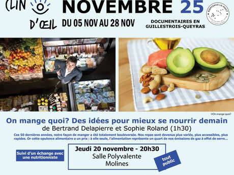 Documentary film in the Guillestrois-Queyras "On mange quoi? Ideas for better eating tomorrow".