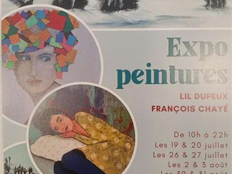 Expo peintures Lil Dupeux et François Chayé