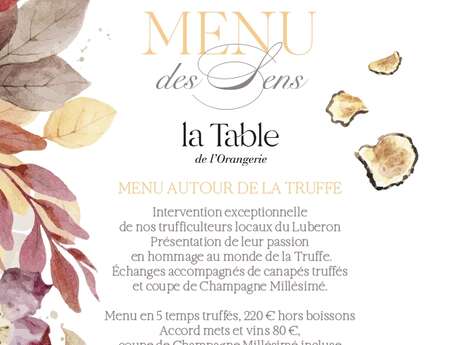Menu des Sens