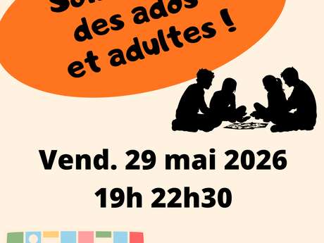 Soirée jeux ados adultes