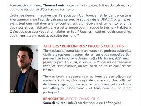 Rencontre avec l'auteur Thomas Louis