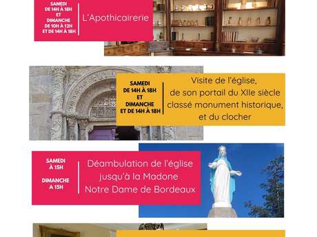 Journées Européennes du Patrimoine : Déambulation autour de l'église jusqu'à la Madone Notre Dame de Bordeaux