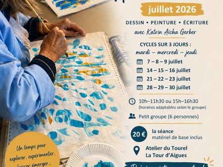 Atelier d'été  : dessin, peinture, écriture au Couvent du Tourel à la Tour d'Aigues