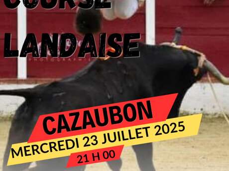 Course landaise à Cazaubon