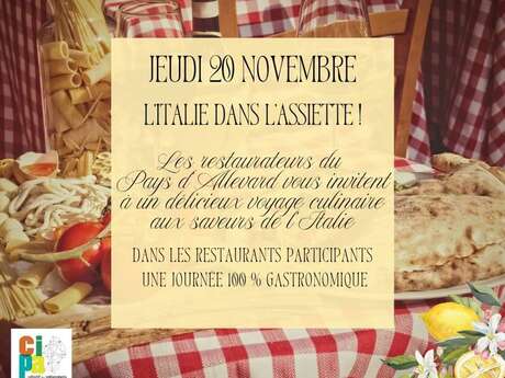 L'Italie dans l'assiette - Les journées italiennes dans le pays d'Allevard
