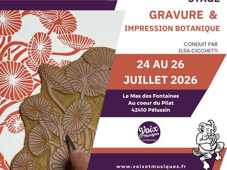 Stage Gravure et impression botanique - Rencontres Voix & Musiques 2026