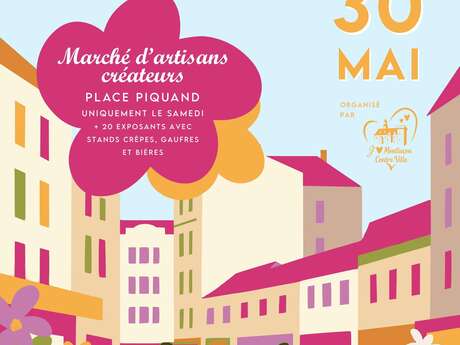 Déballage des commerçants et marché d'artisans créateurs