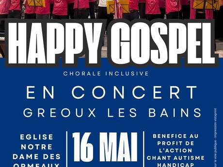 Concert Gospel et chants du monde Chorale inclusive Happy Gospel