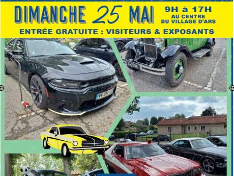 Rassemblement de voitures à Ars-sur-Formans