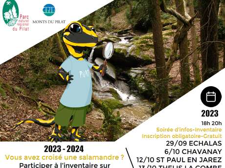 Soirée d'infos "Inventaire de la Salamandre tachetée dans le Pilat"