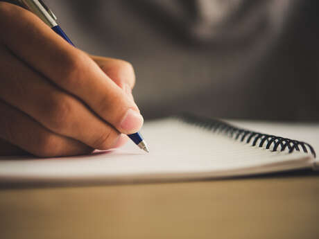 Writing workshop around the exhibition "Voyage avec Marie-Jo et Michel Butor" (Journey with Marie-Jo and Michel Butor)