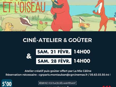 Ciné | Atelier & Goûter - L'ourse et l'oiseau