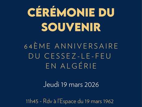 Cérémonie du souvenir du 19 mars 1962 à Embrun
