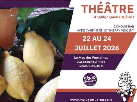 Stage Théâtre - À table, quelle sCène ! - Rencontres Voix & Musiques 2026