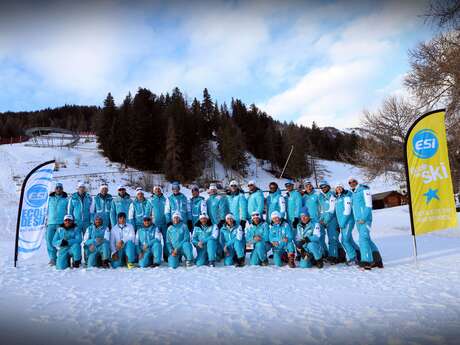 École de ski de Pra Loup : Ski alpin assis