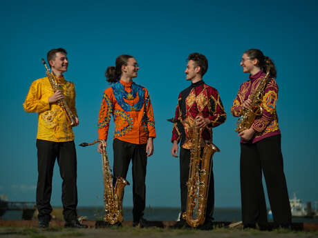 Le Quatuor Isar en concert-déambulation dans l'Aven d'Orgnac