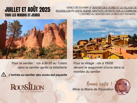 Visite guidée du village de Roussillon