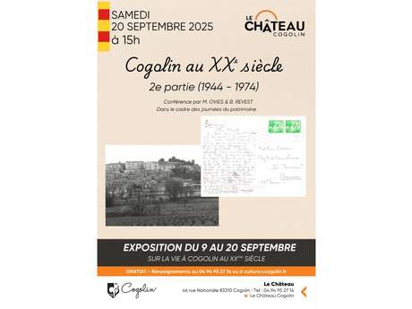 Exposition "Cogolin au XXième siècle partie 2"