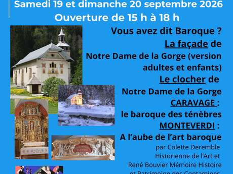 Les Journées Européennes du Patrimoine : à la découverte du Baroque au Centre Culturel de la Gorge