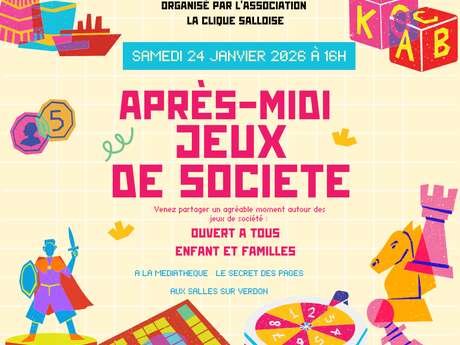 Après-midis "Jeux de société"