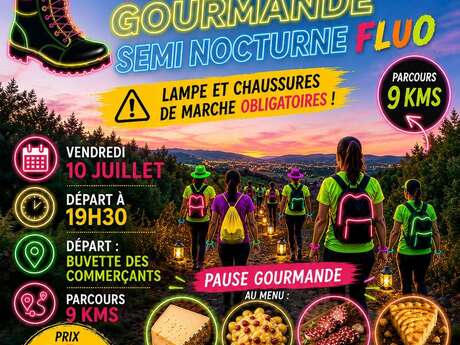 Randonnée gourmande semi-nocturne fête de la Truffade
