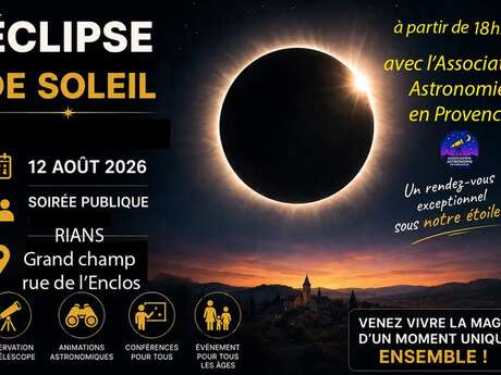Observation : Eclipse totale du soleil