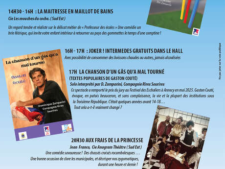 Au théâtre ce samedi