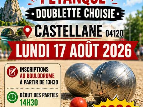 Concours de pétanque doublette choisie