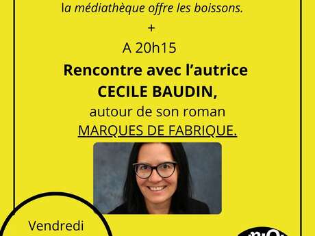 Rencontre avec l'autrice Cécile Baudin