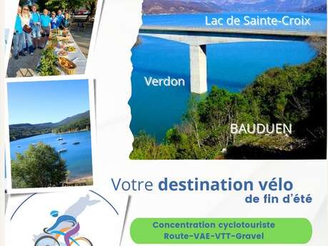 End of summer cycling event with Bauduen Vélo Loisir