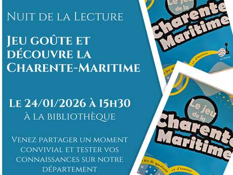 Les Nuits de la Lecture à Ars-en-Ré - Jeu « Goûte et découvre la Charente-Maritime »