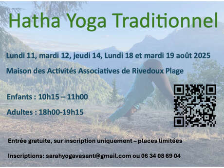 Cours de Hatha Yoga traditionnel