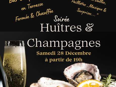 Bar à champagne et huitres à La Presqu'Ile