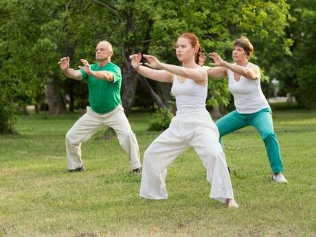 Qi Gong at the Bamboo grove of Sulauze