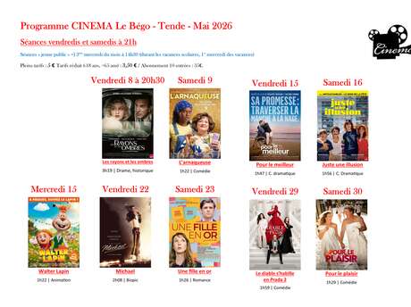 Séances de cinéma à Tende