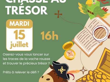 Chasse aux trésors "Sur les traces de la vache rousse" Chasse aux trésors "Sur les traces de la vache rousse"