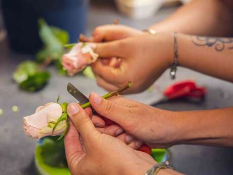 Atelier Floral - Cerceau de fleurs séchées