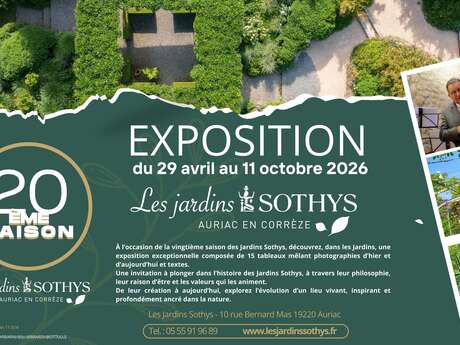 Tentoonstelling ter gelegenheid van het 20e seizoen van de Jardins Sothys