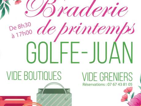 Braderie de printemps à Golfe-Juan