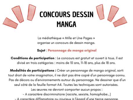 Concours de dessin "manga"