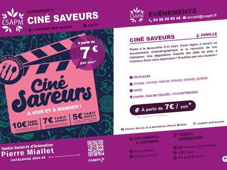 Ciné-saveurs : Des hommes, des territoires