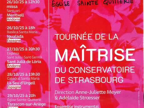 Concert "Tournée de la Maîtrise du conservatoire de Strasbourg"