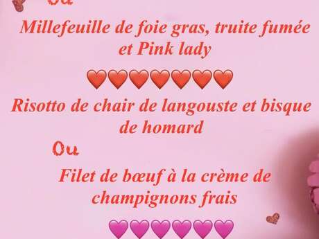 Saint Valentin au restaurant "En Face"