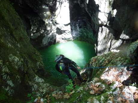 Canyoning dans les gorges de Chailles