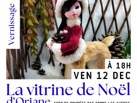 Vernissage "La Vitrine de Noël d'Oriane"