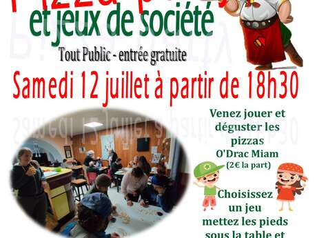 Soirée Pizza et jeux de société