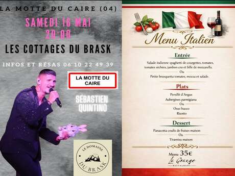 Repas et concert italien