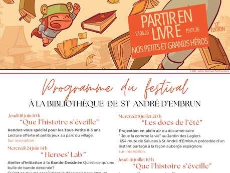 festival Partir en livre “Nos petits et grands héros ”