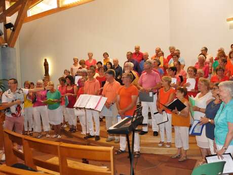 Concert of the ephemeral choir of Les Saisies